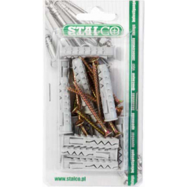 Hmoždinka do dřeva 10x50 mm; vrut 5x60 mm