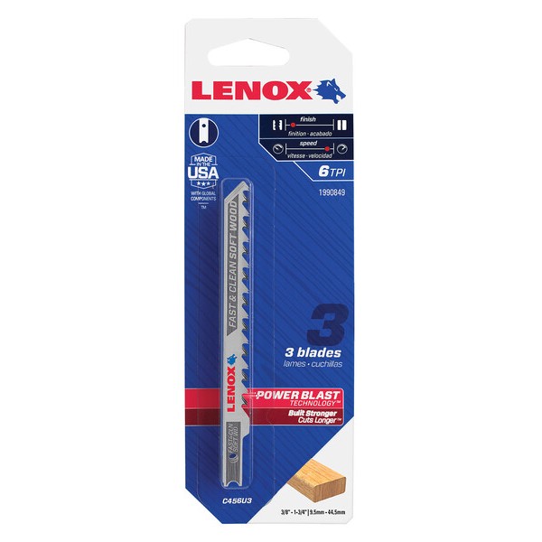 LENOX C456U bimetal 101,6x7,9x1,5 mm 6 TPI (3ks)