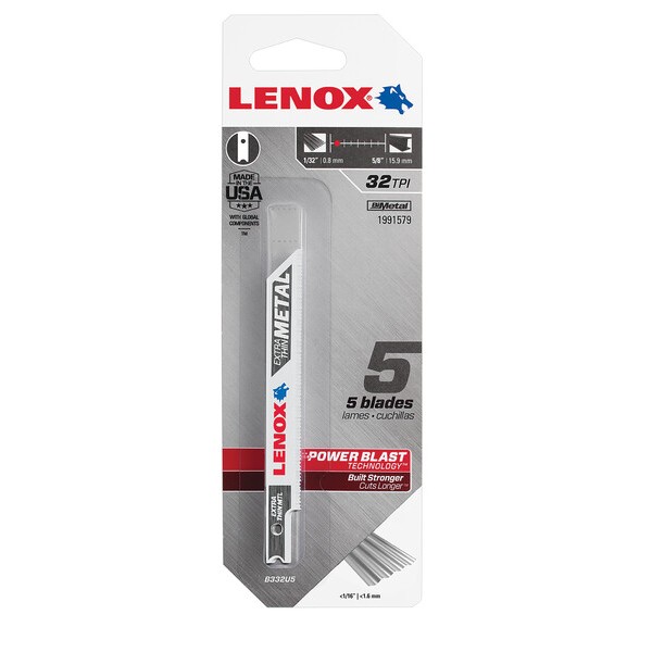 LENOX B332U bimetal 92,2x9,5x0,9 mm 32 TPI (5ks)