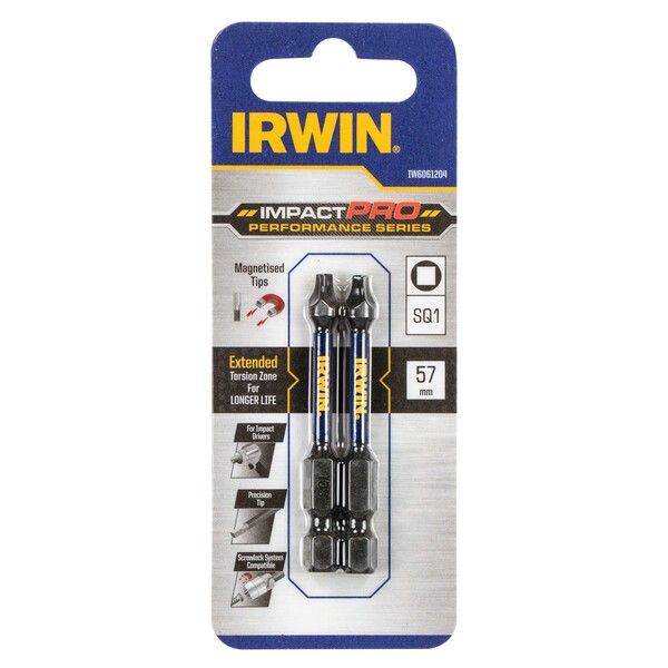 IRWIN IMPACT PERFORMANCE 57 mm 4HRAN SQ1 2ks/bl.