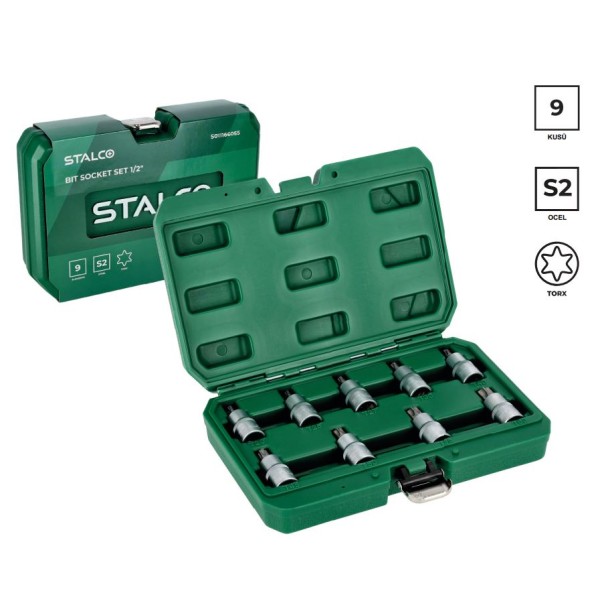 Klíč nástrčný s bitem Torx 55 mm, sasda 9 ks